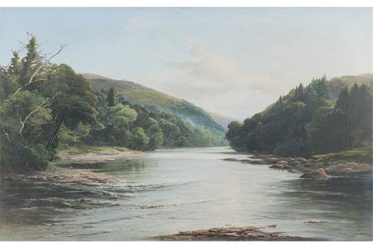 Meeting of the Waters Vale of Avoca oil on panel